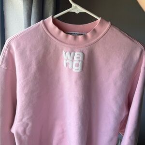 Alexander Wang Blush Pink Logo Sweatshirt